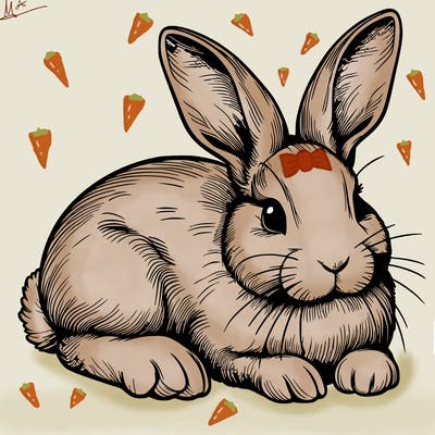 realistic rabbit