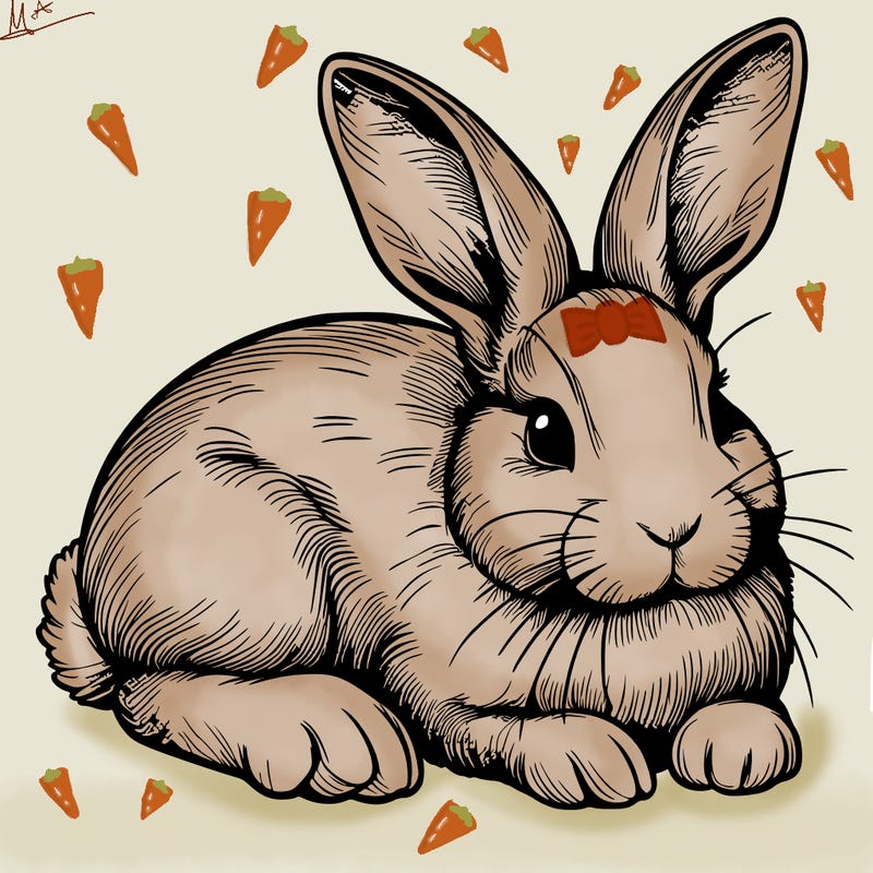 realistic rabbit