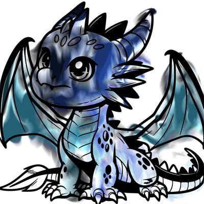 fierce baby night dragon