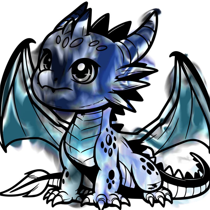 fierce baby night dragon