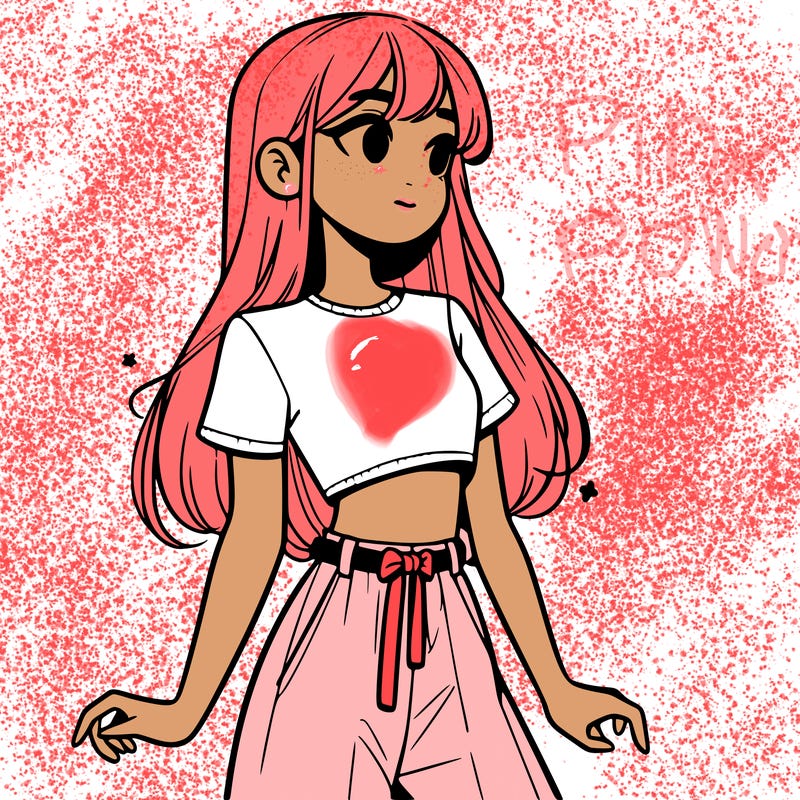 girl in a cute crop top