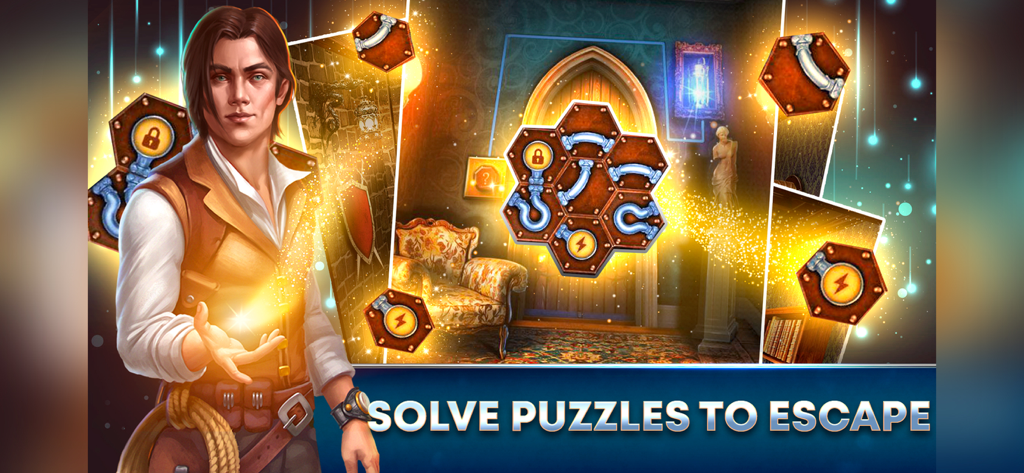 100 Doors Escape Room - Personnage Bartholomew et énigme de pipe dans le manoir victorien de 100 Doors Escape Room