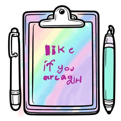 blank clip board with pen