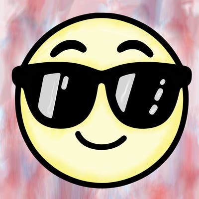emoji with sunglasses