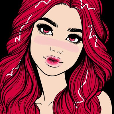 beautiful realistic girl