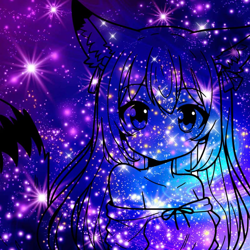 manga character girl fox ears and tail