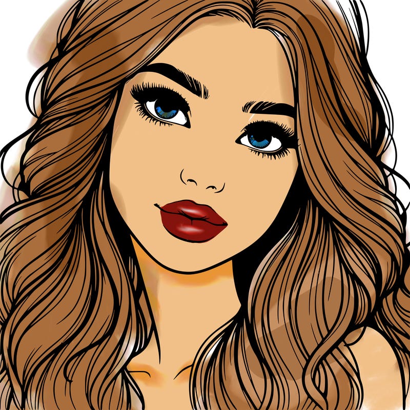 beautiful realistic girl