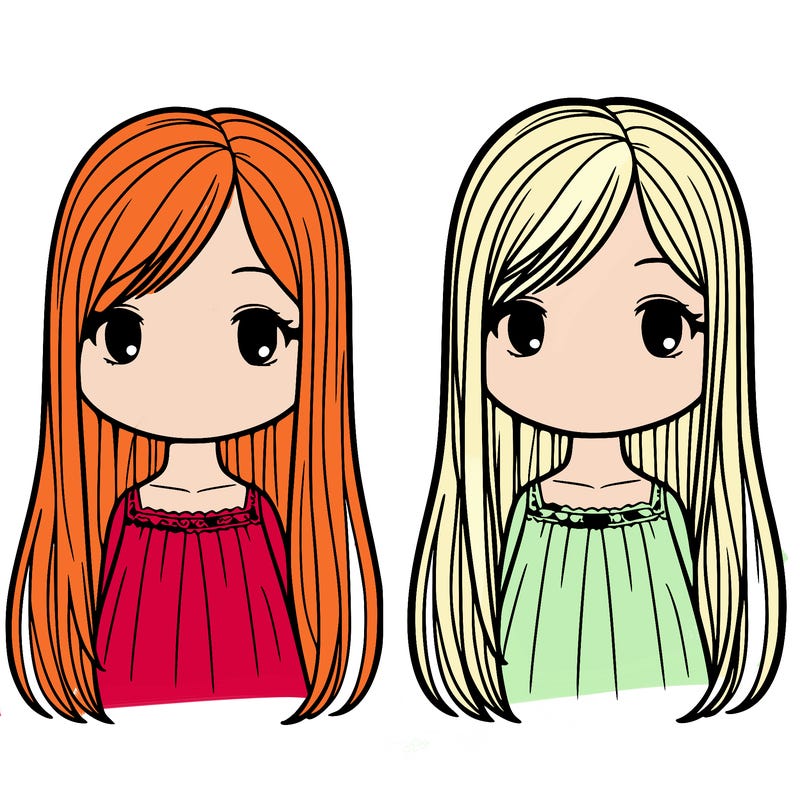 girl with straight hair