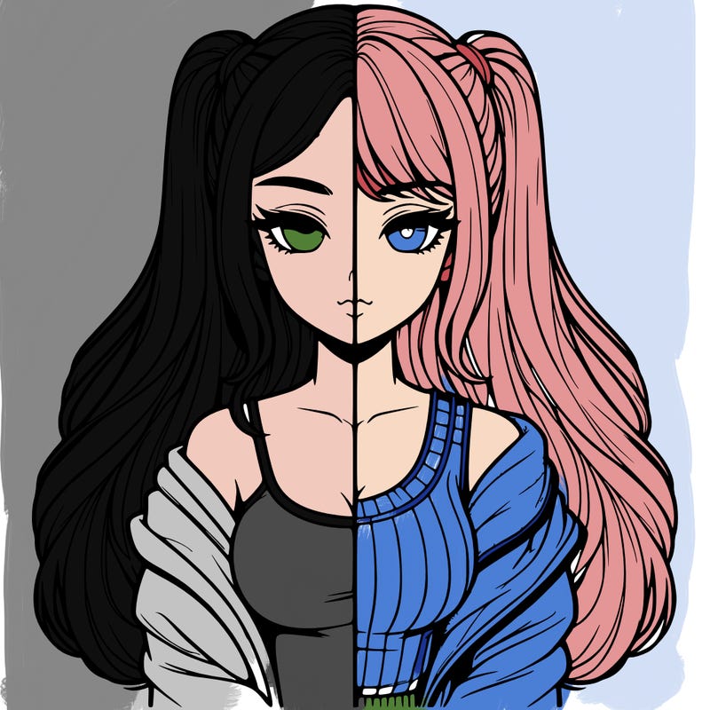 realistic girl split