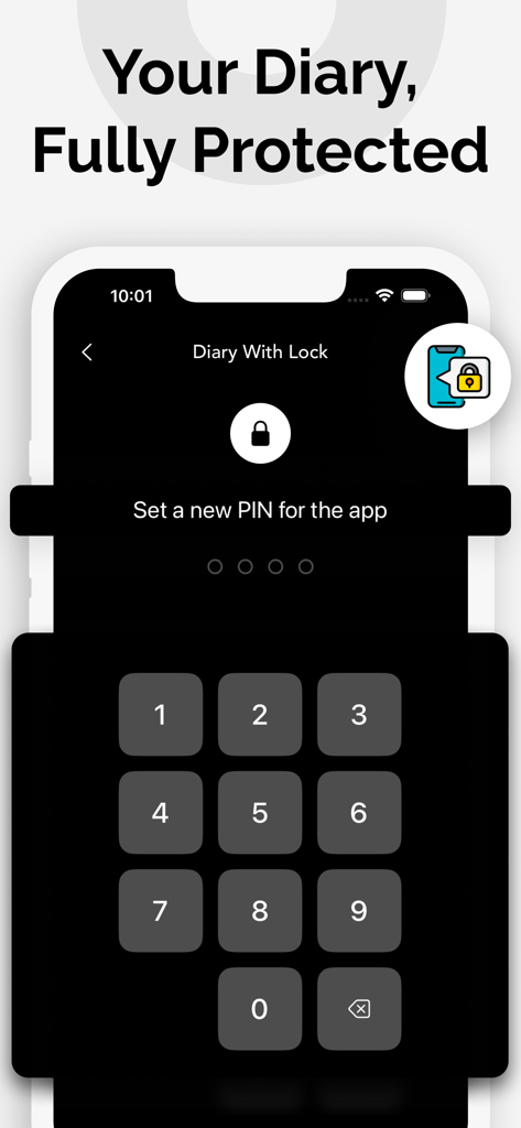 My Diary - Journal & Notes - My DiaryアプリのセキュリティPINロック画面