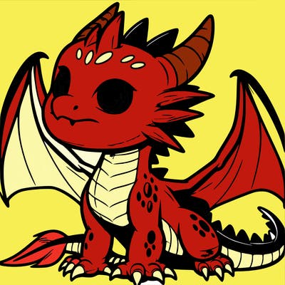 fierce baby night dragon