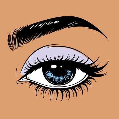 eye closed realistic