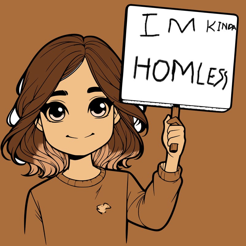 realistic girl holding up a sign