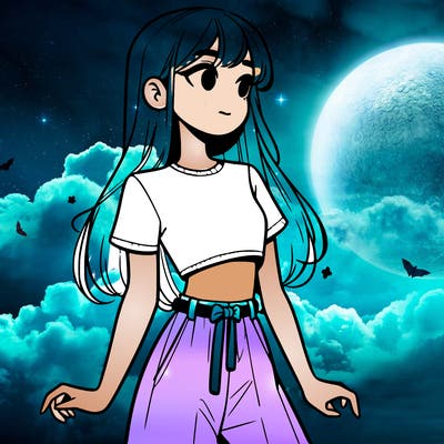 girl in a cute crop top