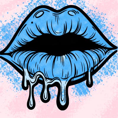 lips that look realistic and drip