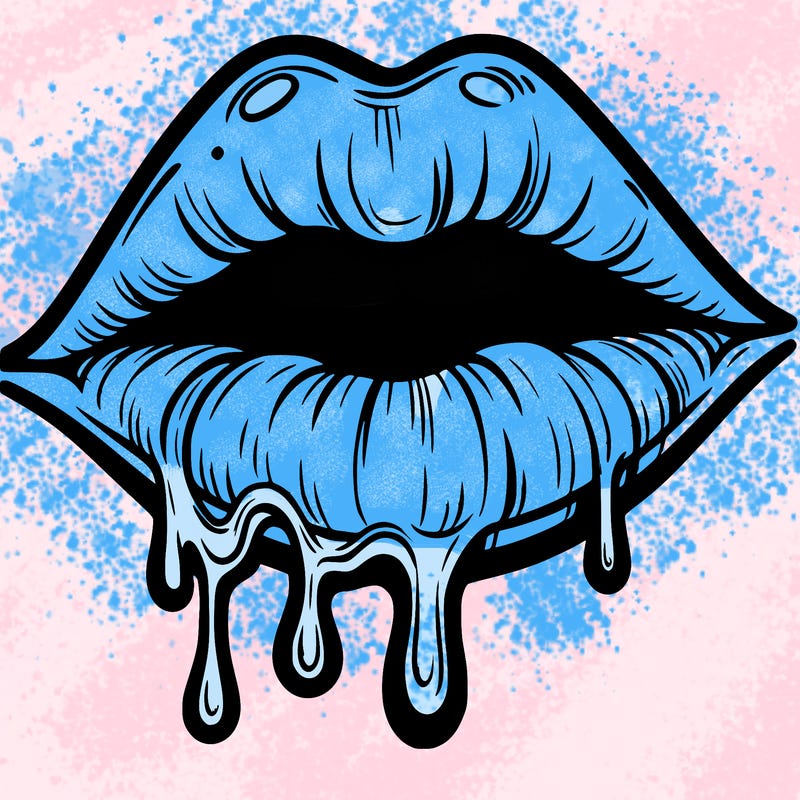 lips that look realistic and drip