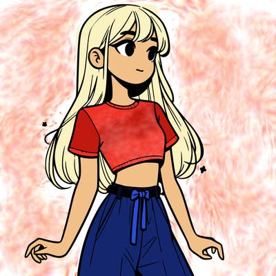 girl in a cute crop top