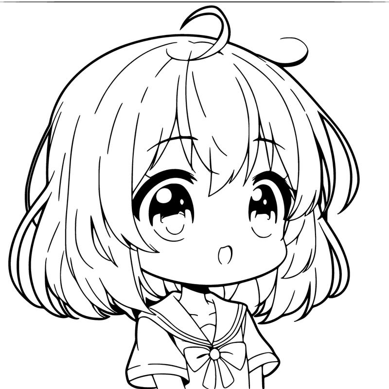 adorable anime girl child