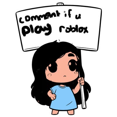 girl with blank sign