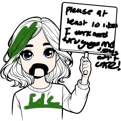 realistic girl holding up a sign