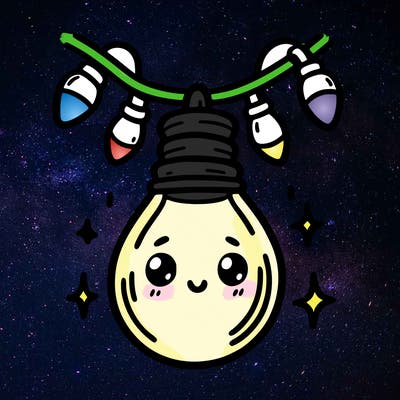 small bulb of a garland