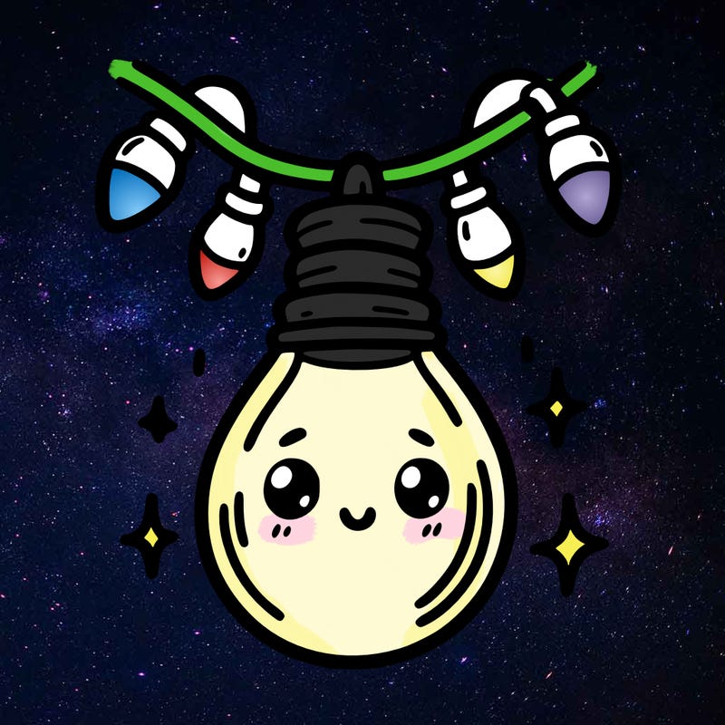 small bulb of a garland