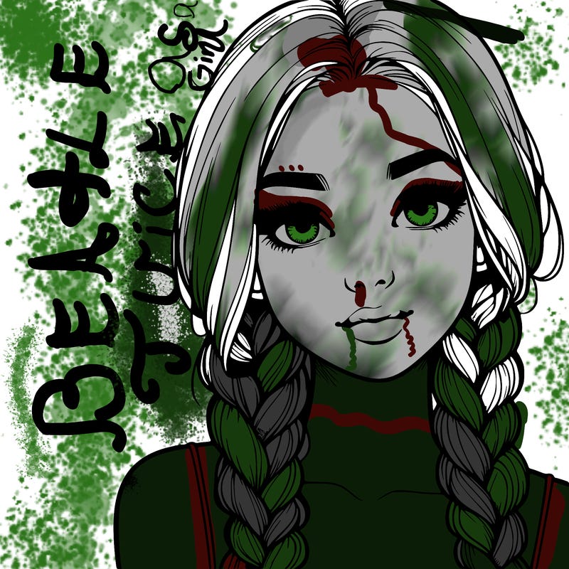 realistic girl with braids