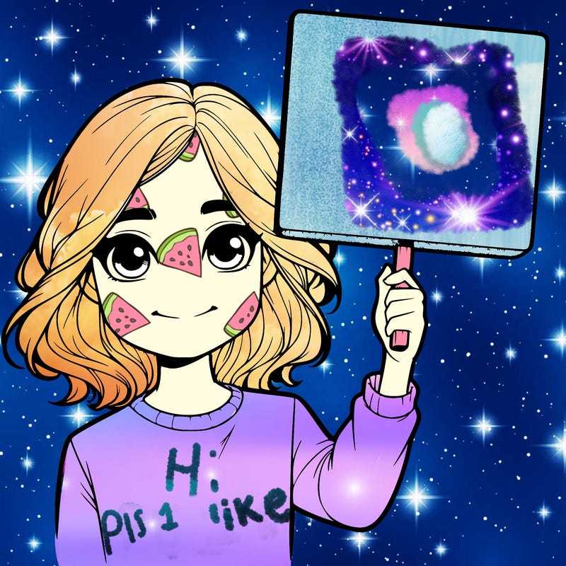realistic girl holding up a sign