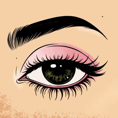 eye closed realistic