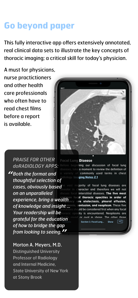 Radiology - Thoracic Imaging - Medical App | MWM