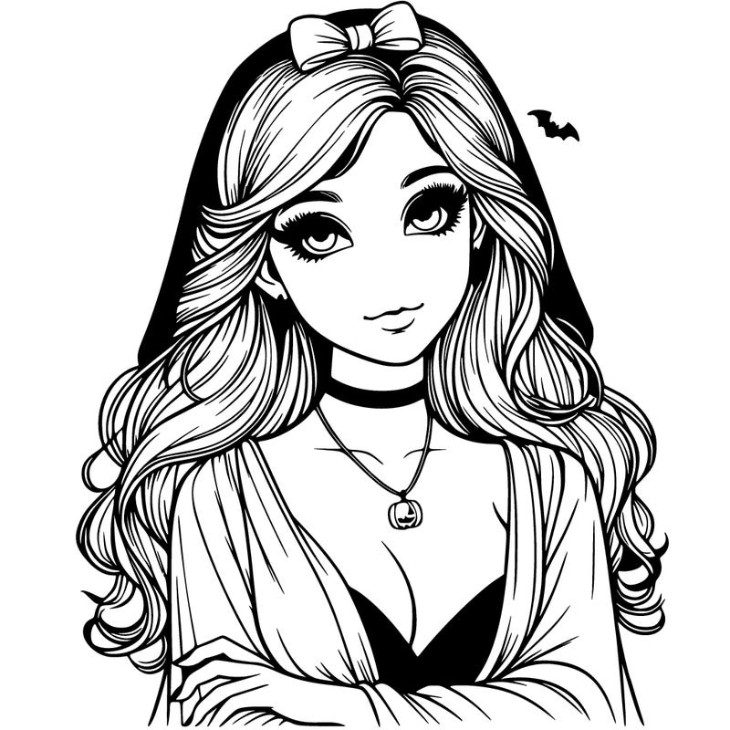 halloween realistic girl