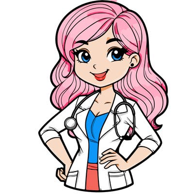 doctor full pose women doctor