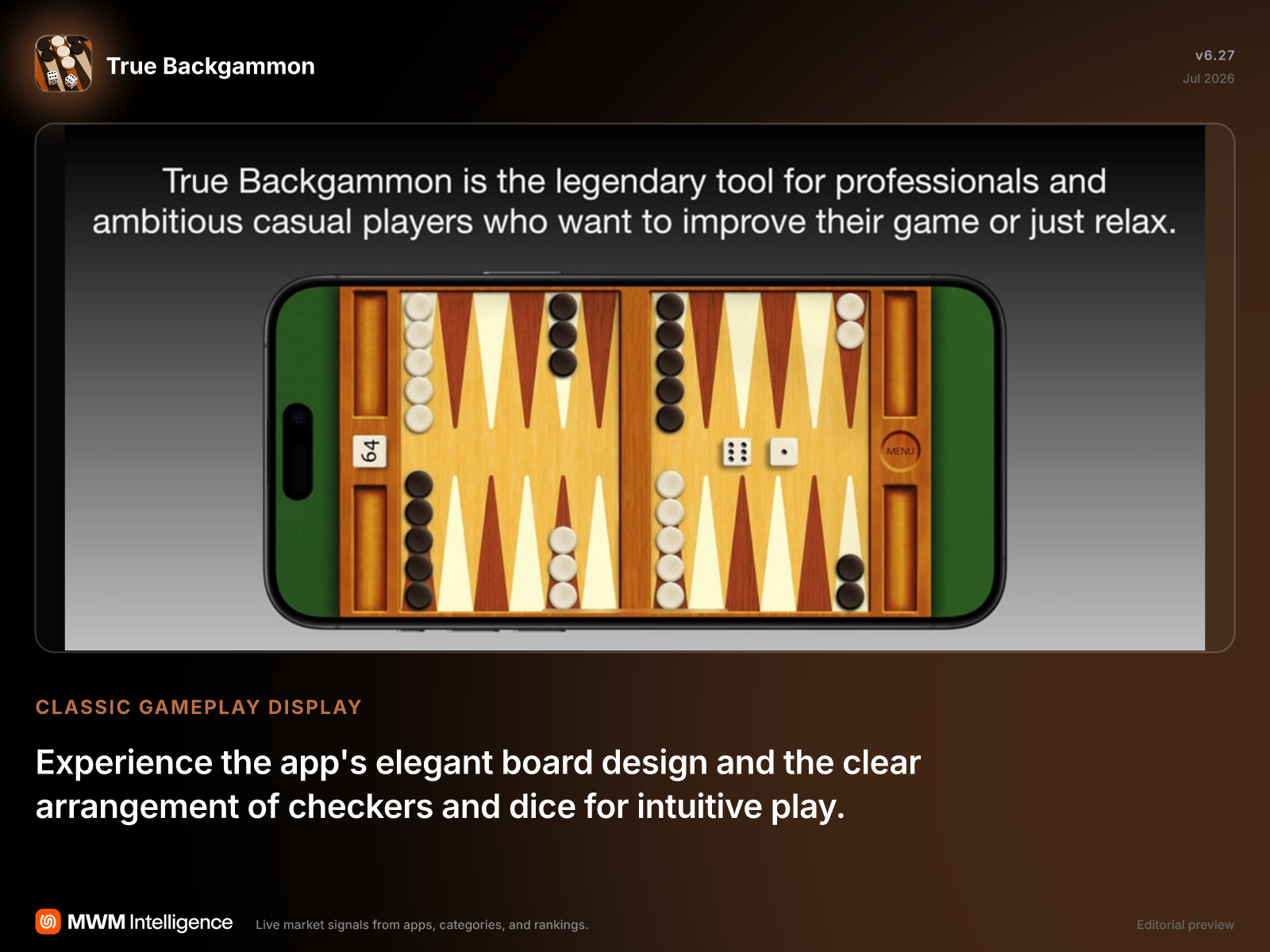 True Backgammon - Games App | MWM