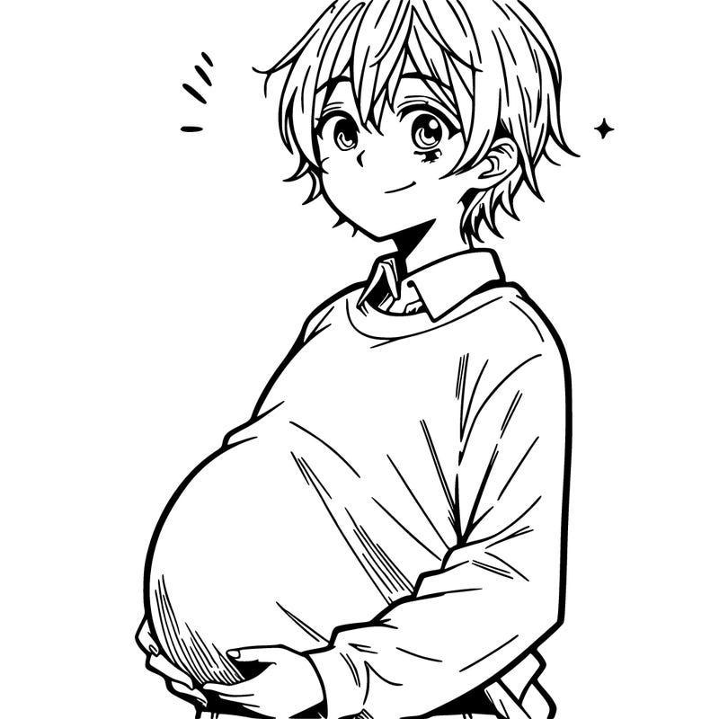 young manga character who is pregnant