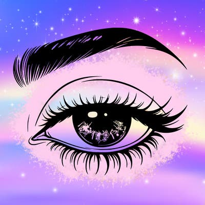 eye closed realistic