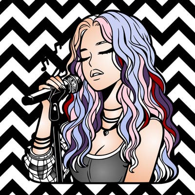 realistic female singer