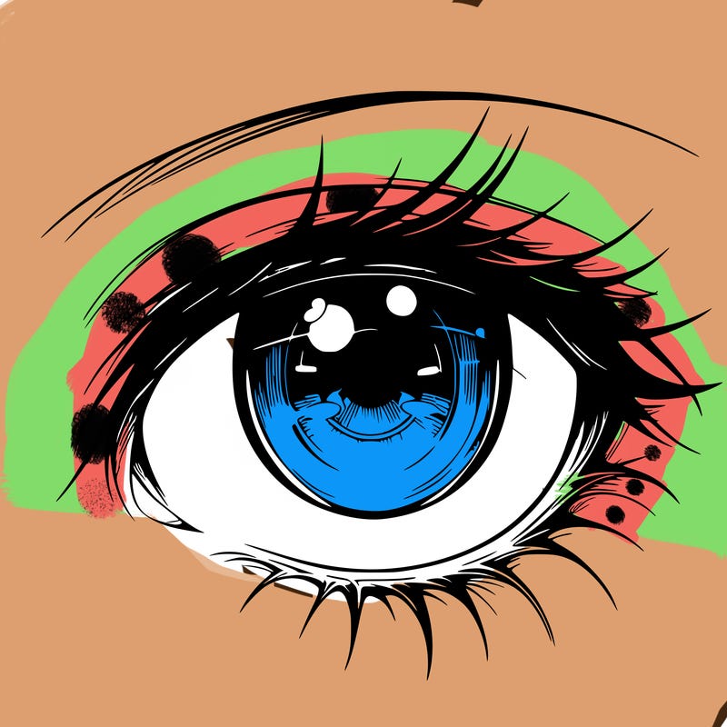 realistic anime eye fenale anime eye