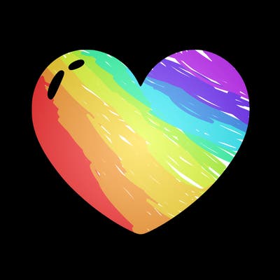 a blank heart