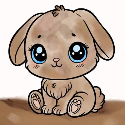 a cute baby bunny