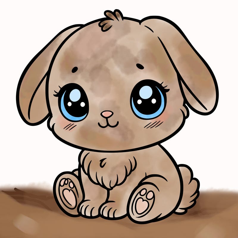 a cute baby bunny