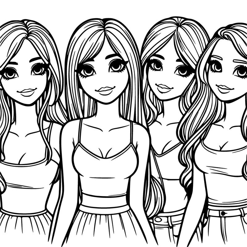 five realistic girls