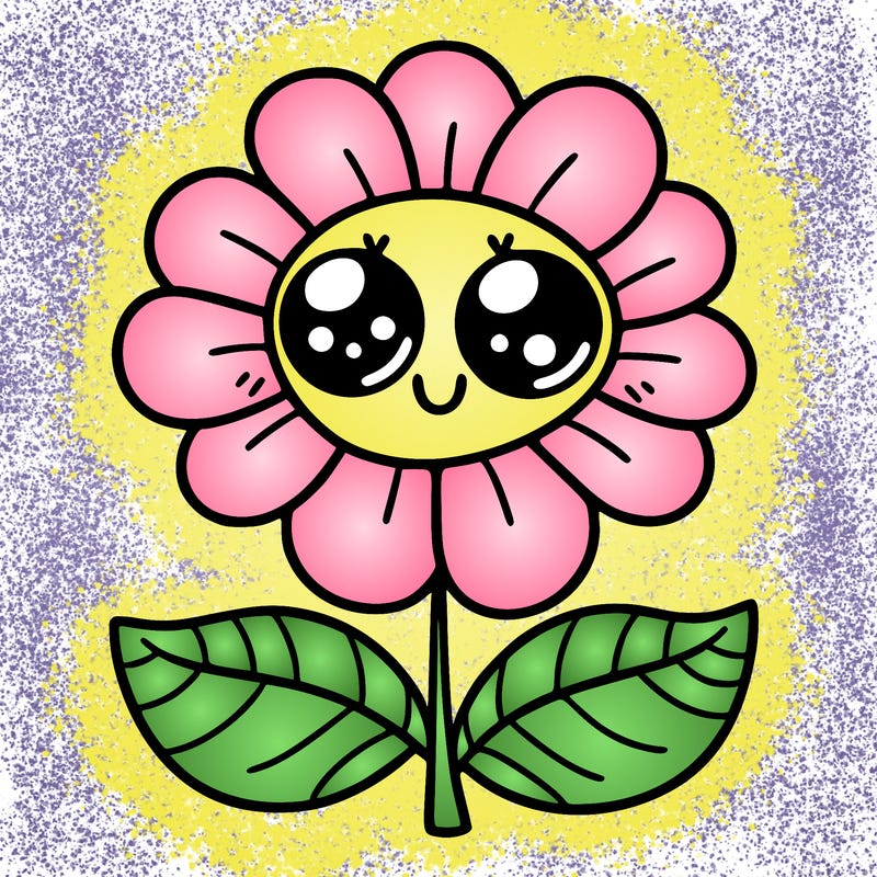 flower with eyes