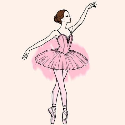 realistic ballerina
