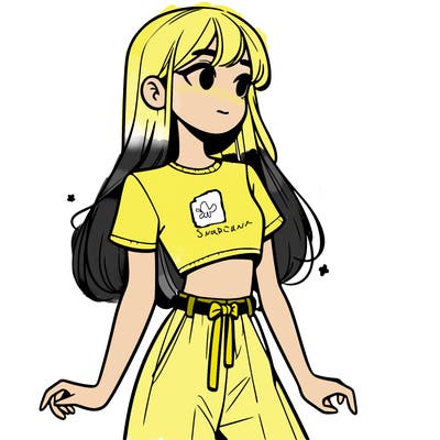 girl in a cute crop top