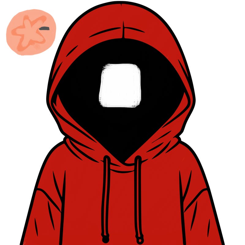 faceless girl in hoodie