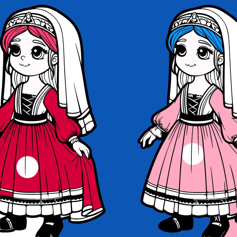 girl with medieval dress