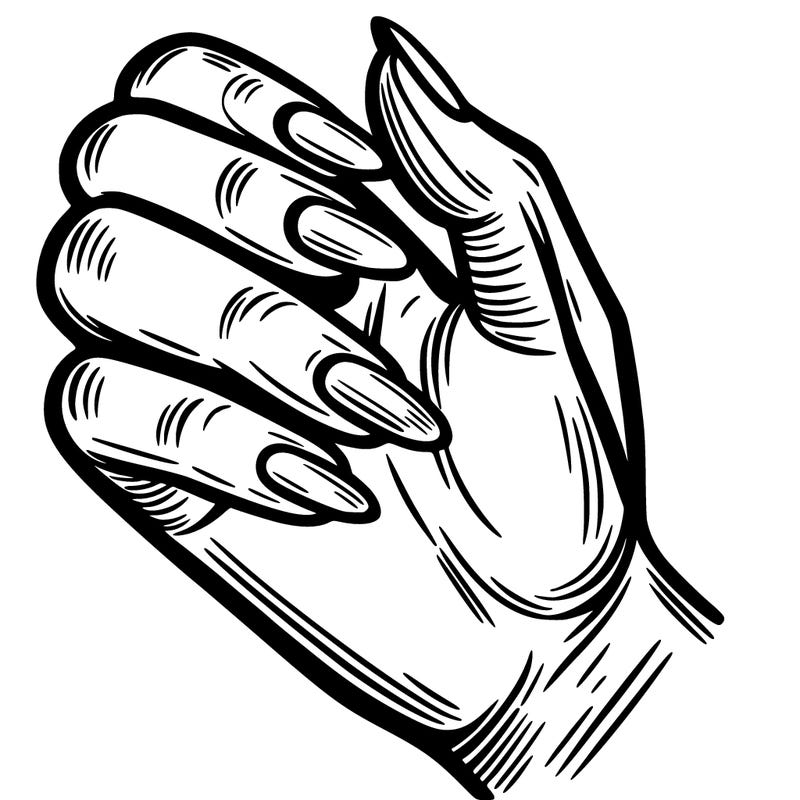 hand with nails