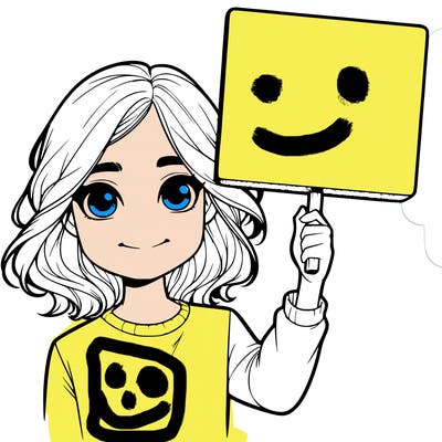 realistic girl holding up a sign