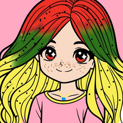 a 12 year old girl with long hair