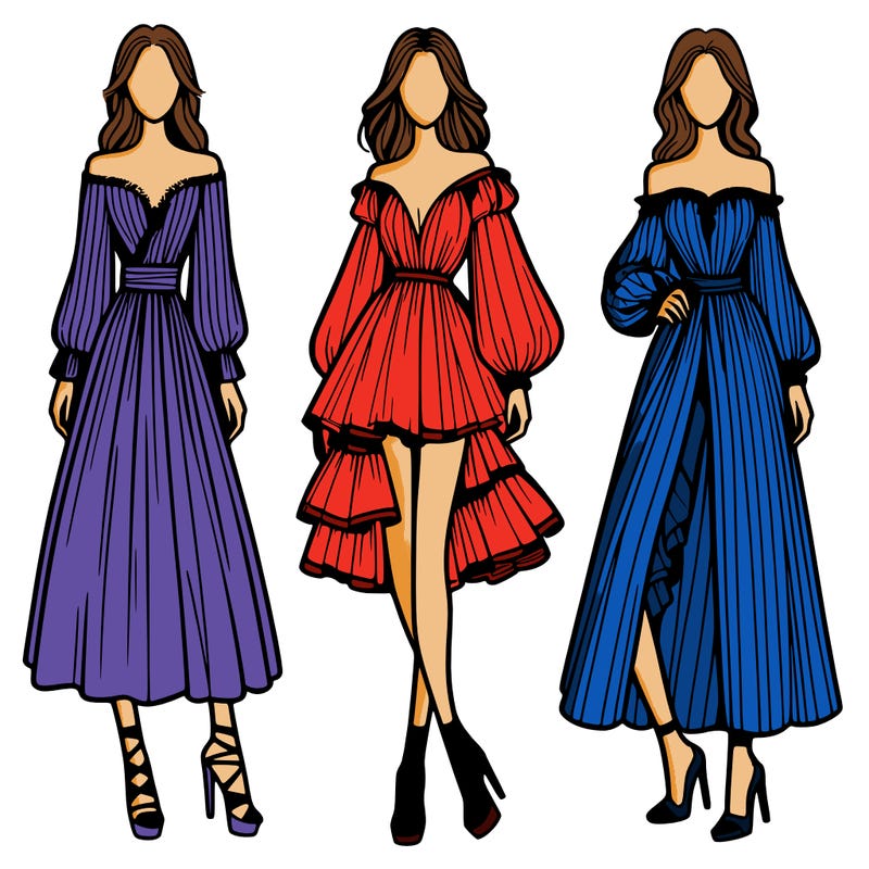 fashion models dresses